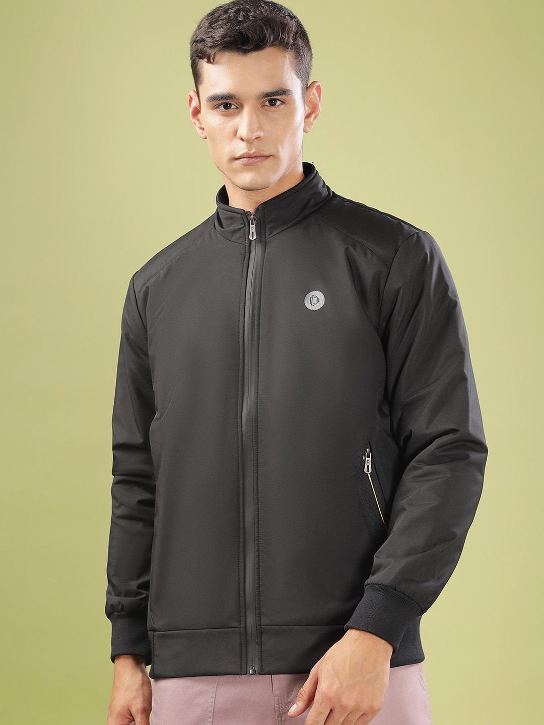 

Dollar Men Lightweight Bomber Jacket, Black