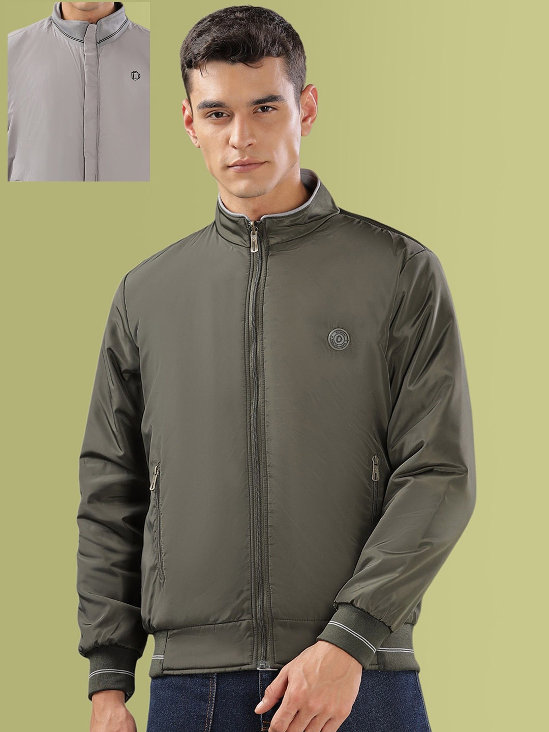 

Dollar Men Lightweight Bomber Jacket, Olive