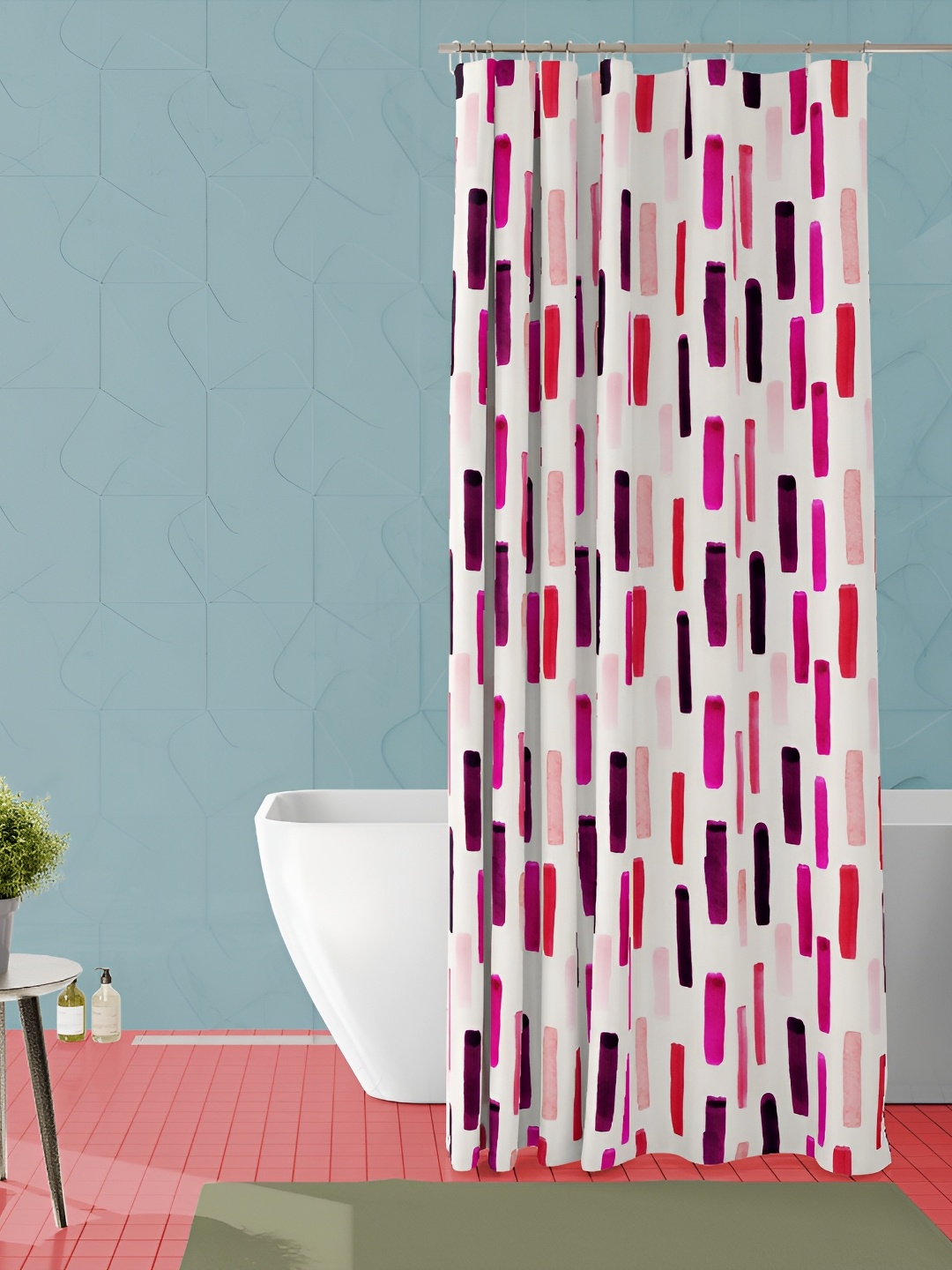 

ArtzFolio Single Piece Waterproof Polyester Shower Curtain, Multi