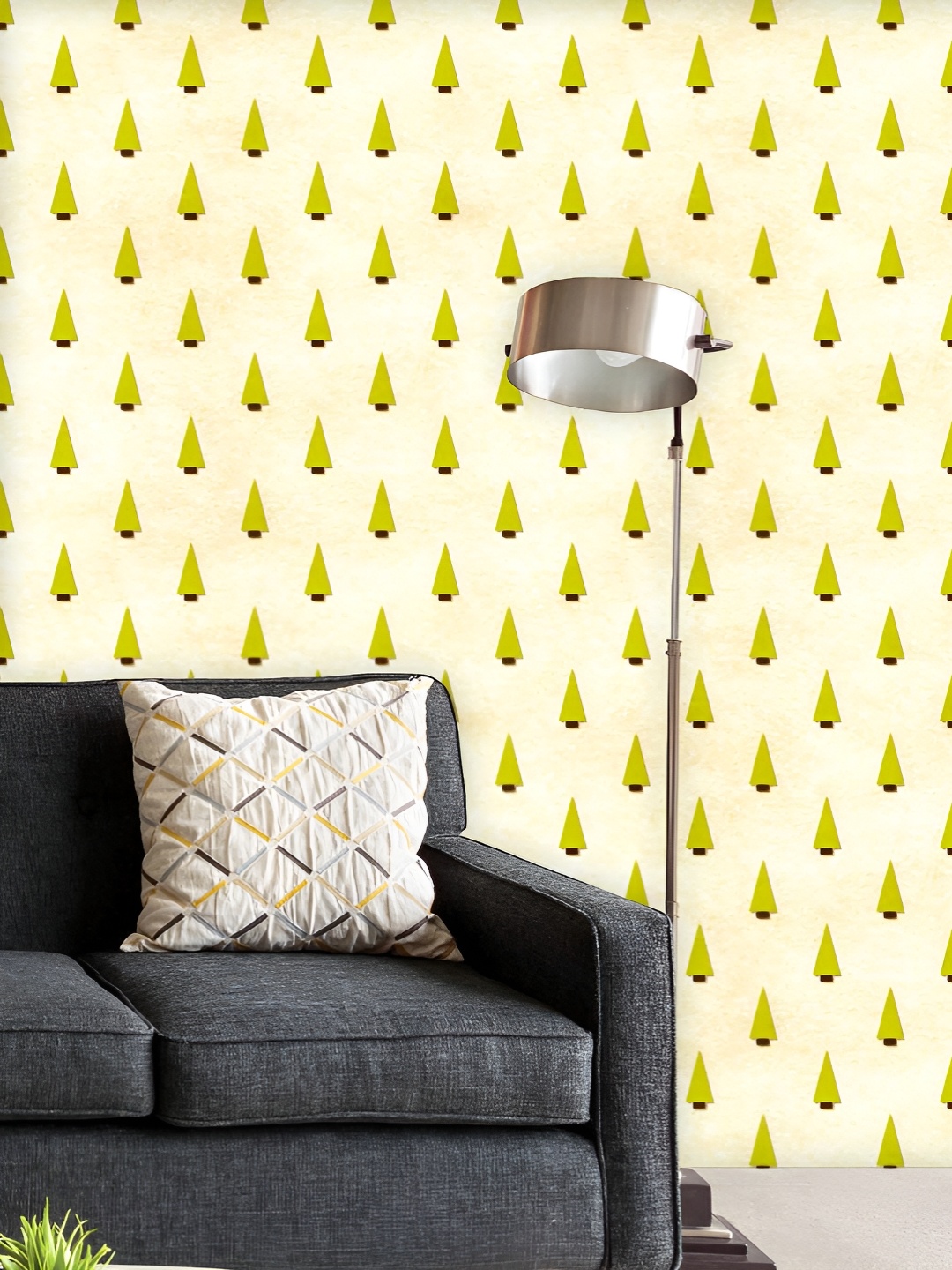

ArtzFolio Printed UV-Resistant Anti-Bacterial Christmas Tree Pattern Peel & Stick Wallpaper, Multi