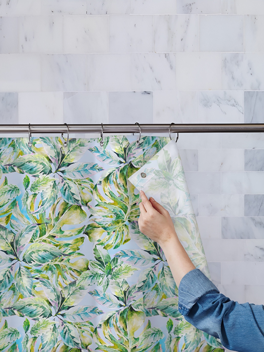 

ArtzFolio Single Piece Waterproof Polyester Shower Curtain, Multi