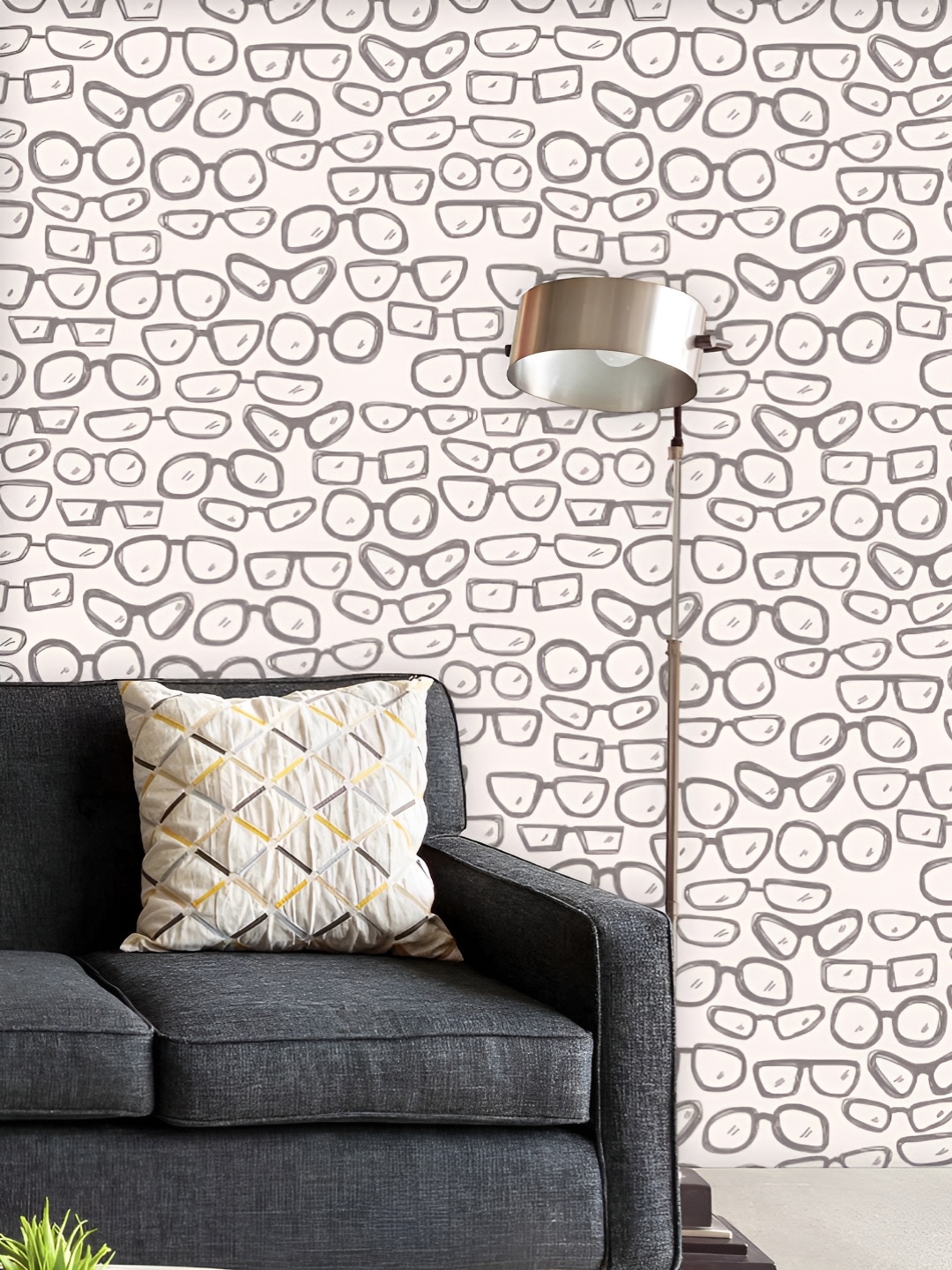 

ArtzFolio Printed UV-Resistant Anti-Bacterial All GlassesPeel & Stick Wallpaper, Multi