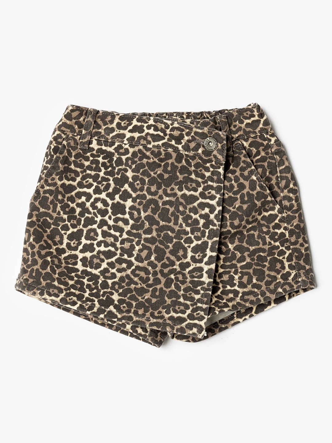 

Koton Girls Printed Cotton Shorts, Olive