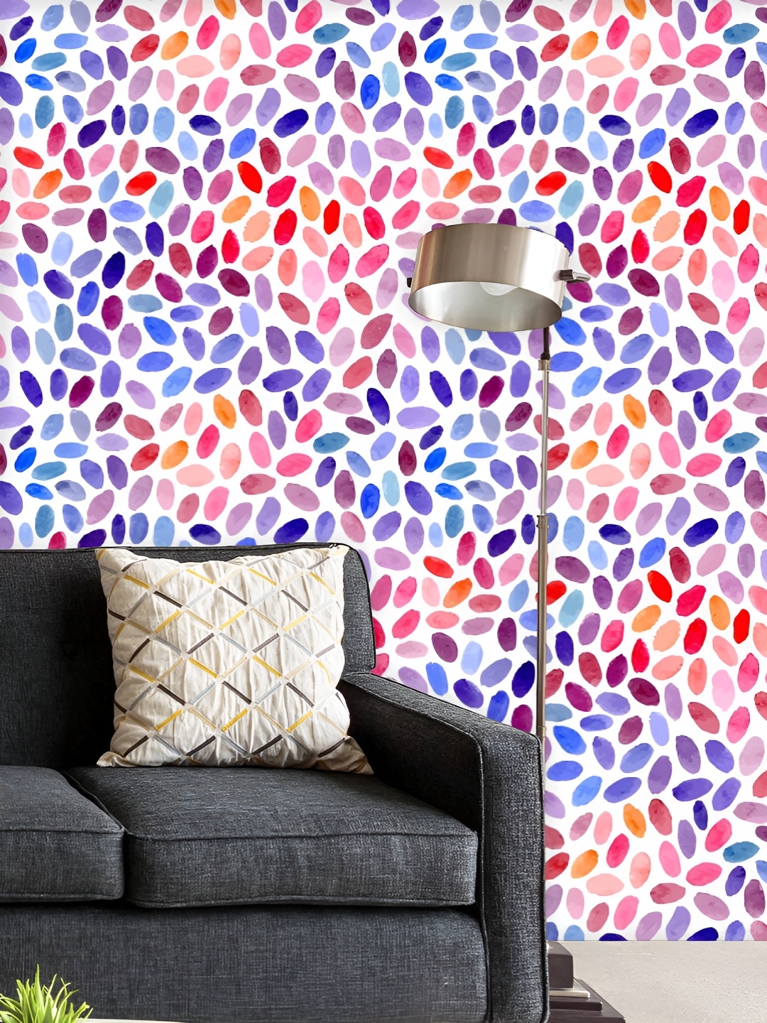 

ArtzFolio Printed UV-Resistant Anti-Bacterial Watercolor Abstract Peel & Stick Wallpaper, Multi