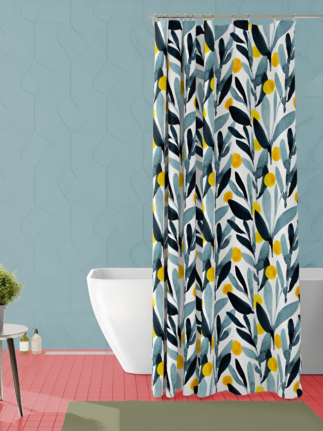 

ArtzFolio Single Piece Waterproof Polyester Shower Curtain, Multi