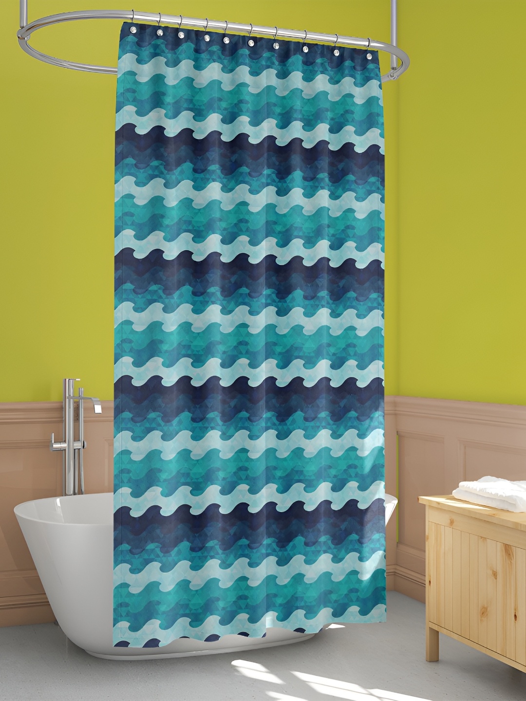 

ArtzFolio Single Piece Waterproof Polyester Shower Curtain, Multi