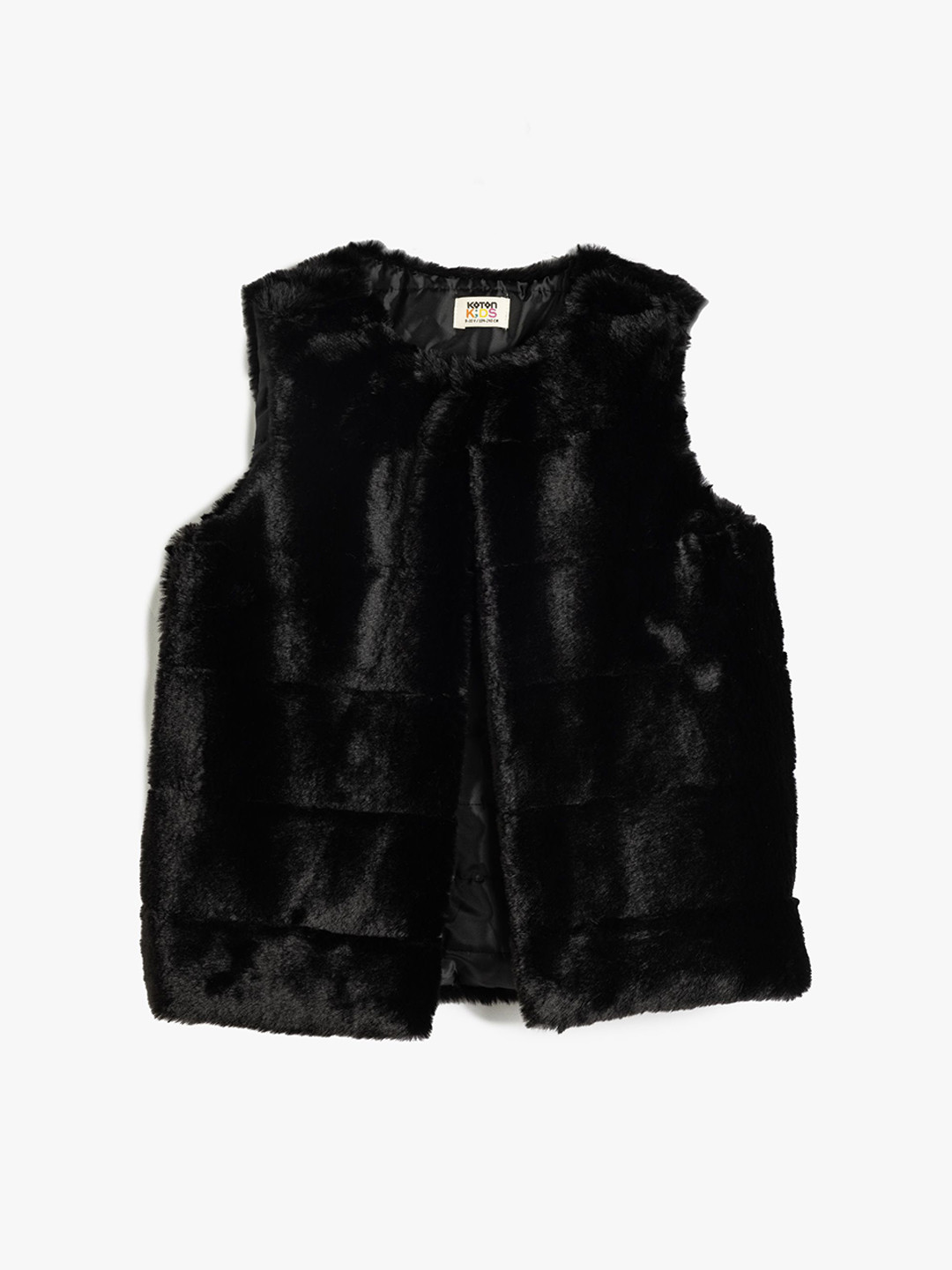 

Koton Girls Sleeveless Jacket, Black