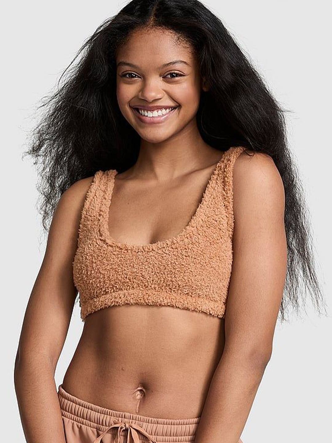 

Victoria's Secret Women Bralette Crop Top, Beige