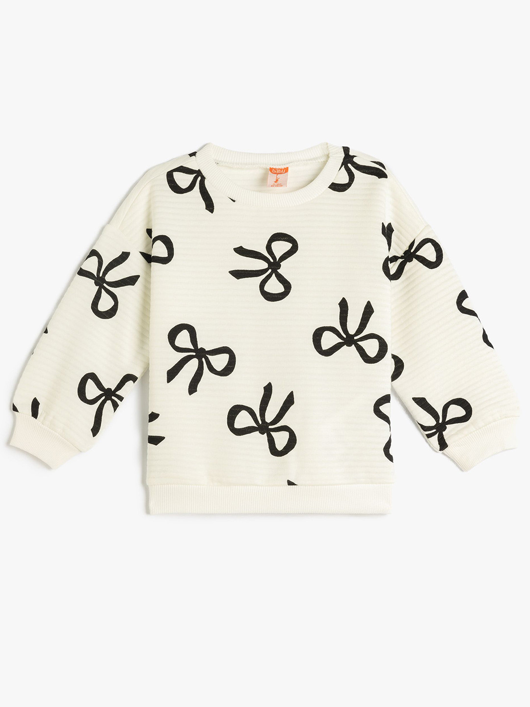 

Koton Girls Printed Pullover Sweatshirt, White
