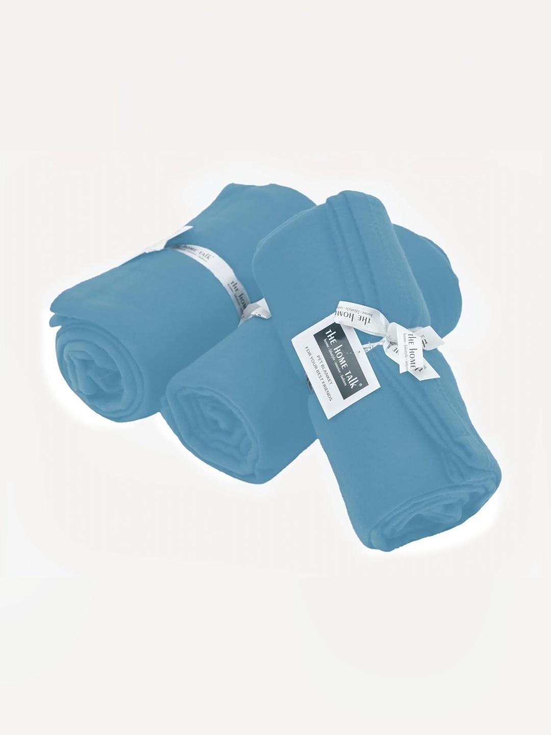 

THE HOME TALK Blue 3 Pieces Mild Winter Single Bed Blanket