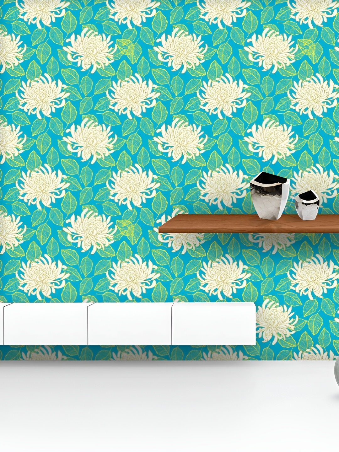 

ArtzFolio Printed UV-Resistant Anti-Bacterial Chrysanthemum Flower Peel & Stick Wallpaper, Multi