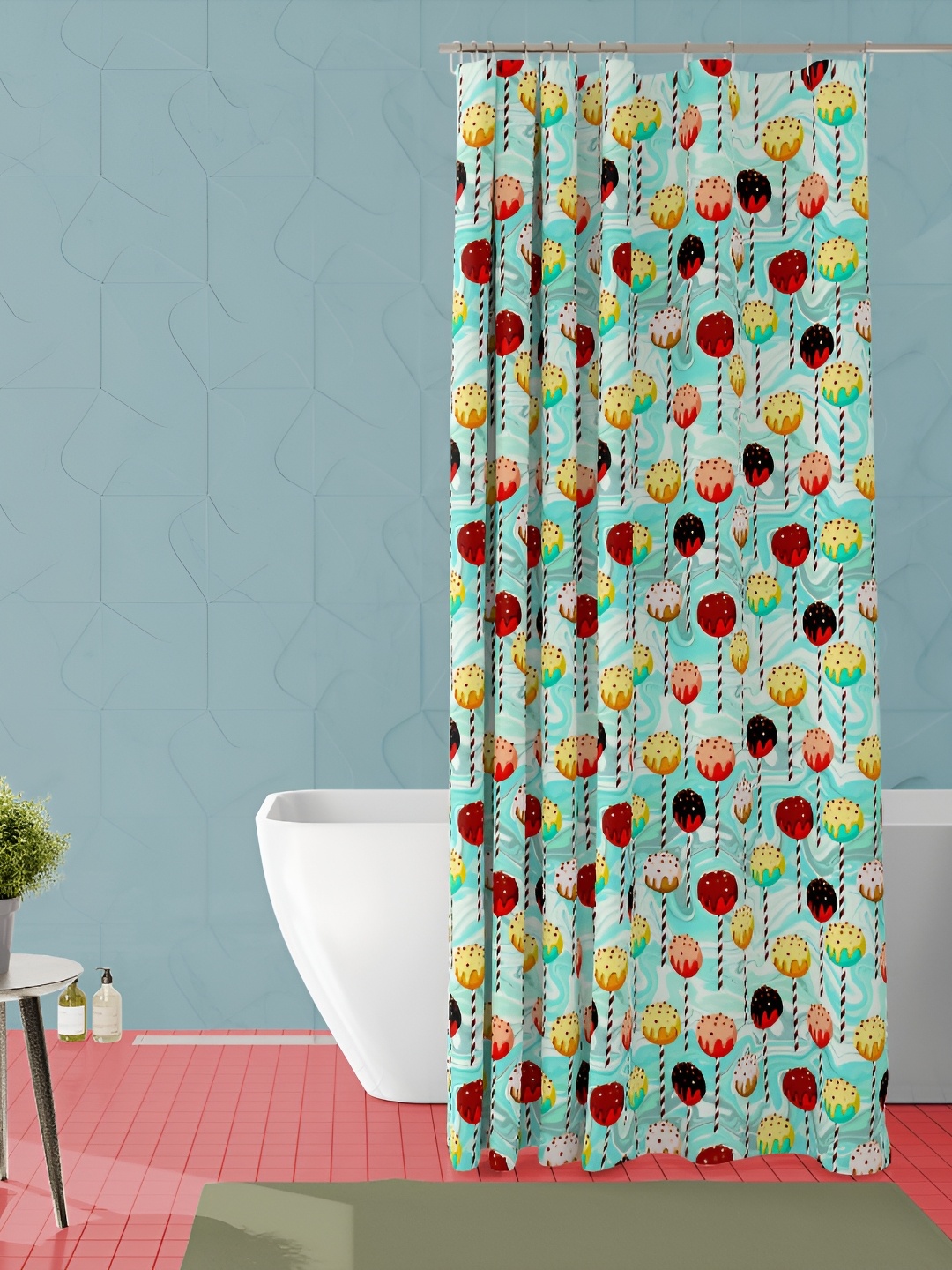 

ArtzFolio Single Piece Waterproof Polyester Shower Curtain, Multi