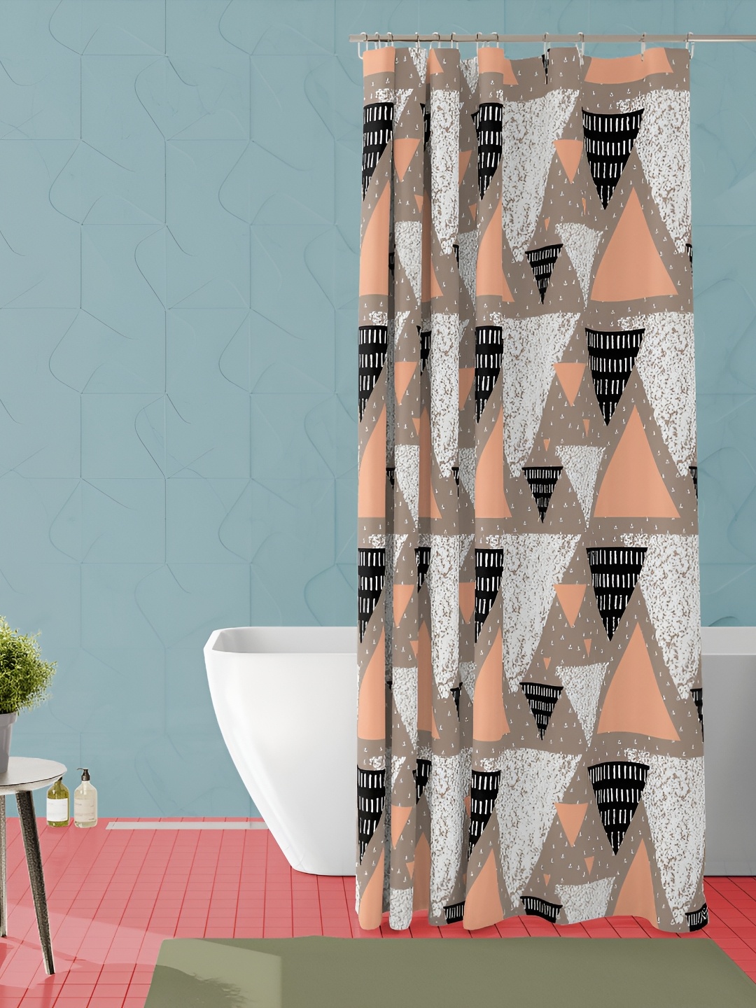

ArtzFolio Single Piece Waterproof Polyester Shower Curtain, Multi