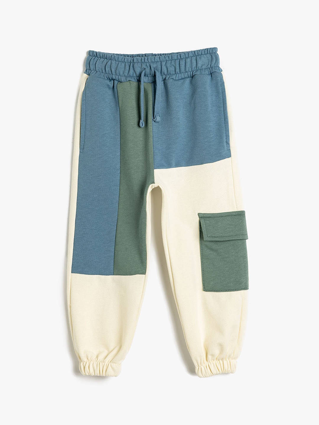 

Koton Boys Pure Cotton Joggers, Blue