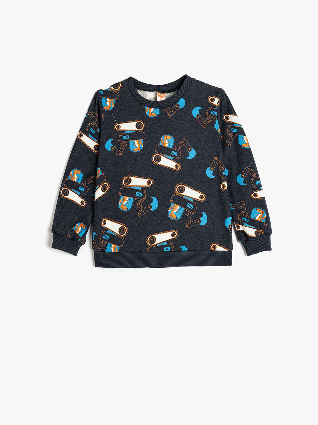 

Koton Boys Printed Cotton Sweatshirt, Navy blue