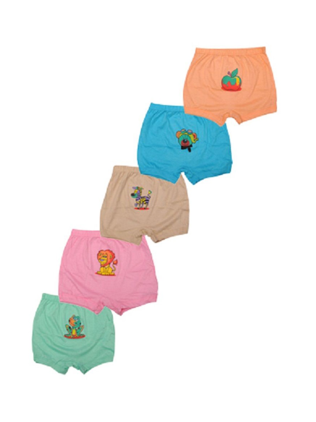 

MRB Pack Of 5 Infant Boys Printed Boy Short Briefs 90BKILUX. DRAW, Orange