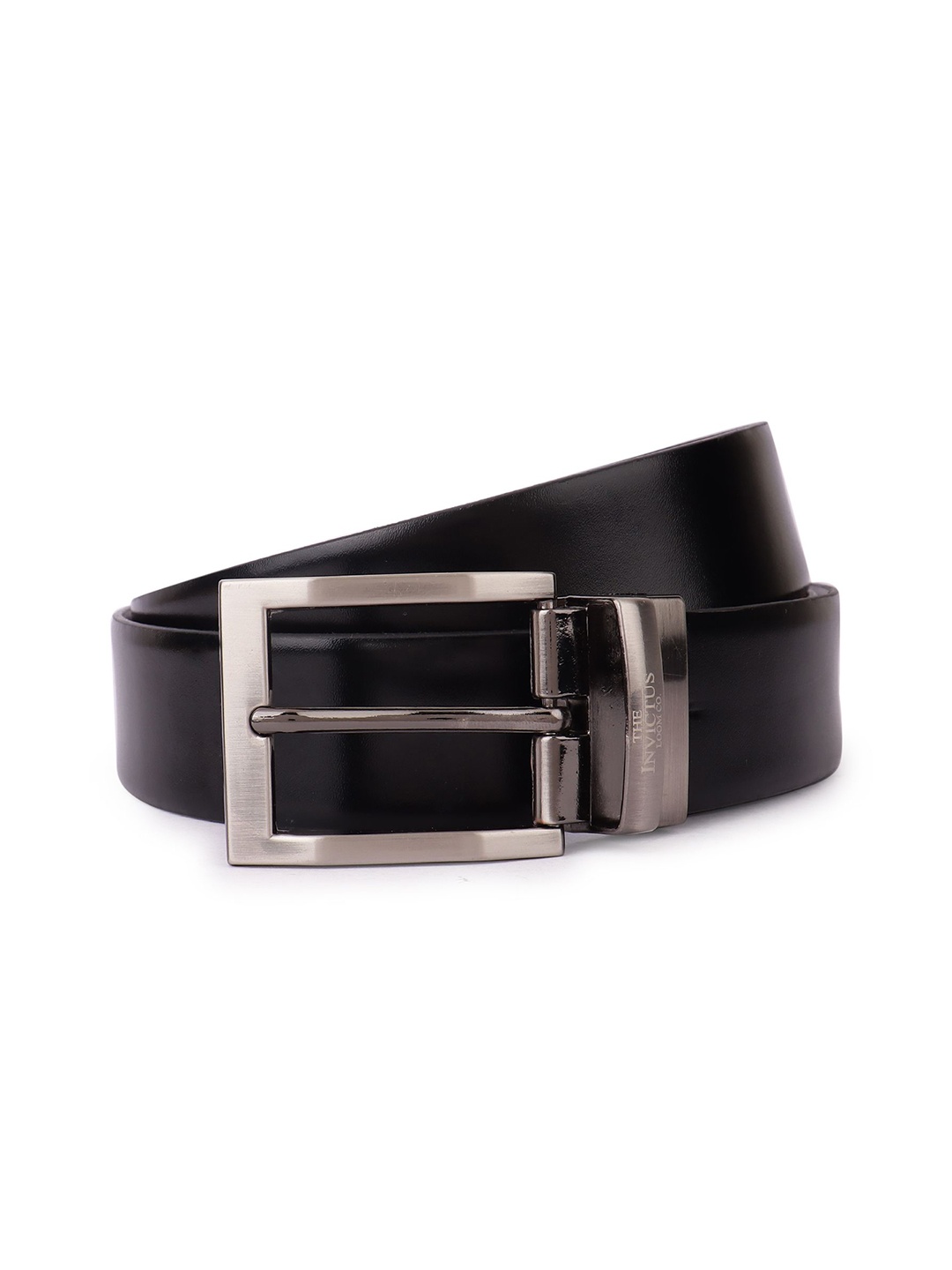 

INVICTUS Men Leather Reversible Formal Belt, Black