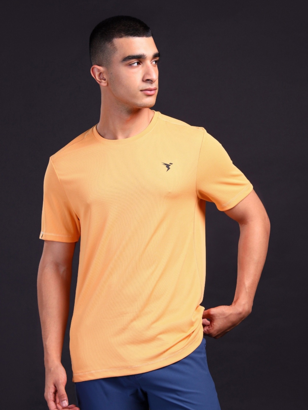 

Technosport Men Anti Static Slim Fit T-shirt, Orange