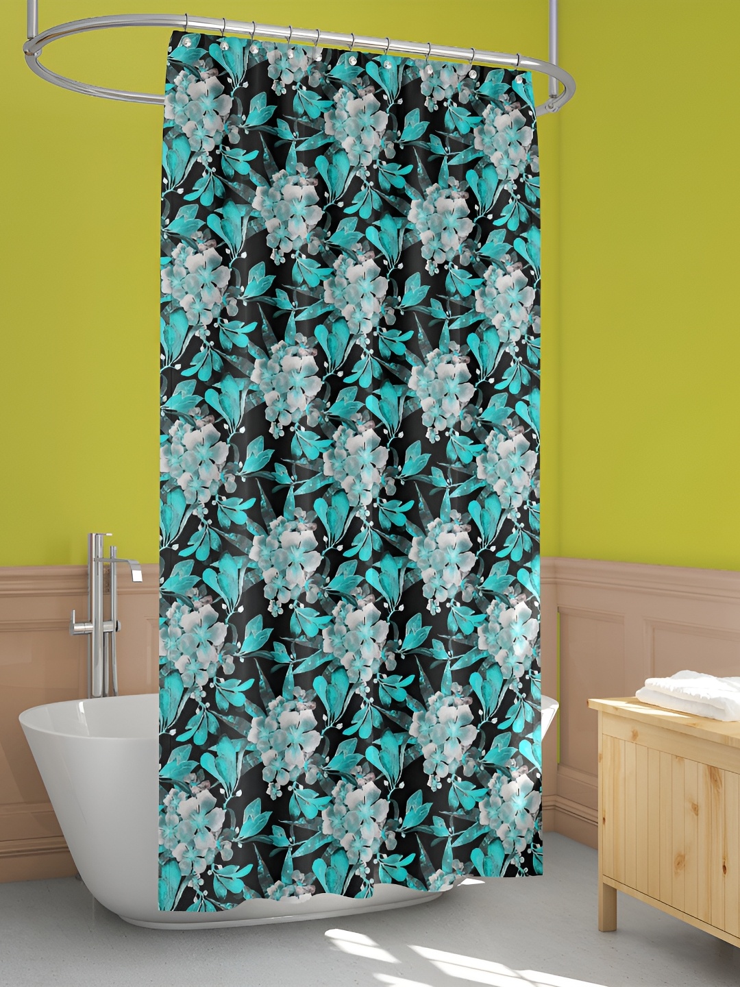 

ArtzFolio Single Piece Waterproof Polyester Shower Curtain, Multi