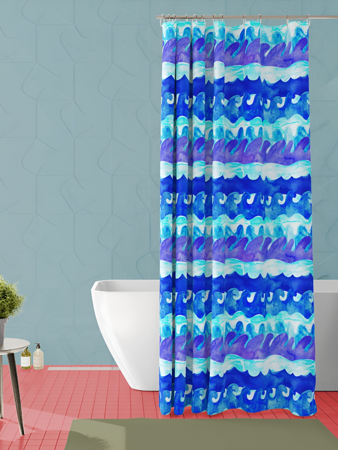 

ArtzFolio Single Piece Waterproof Polyester Shower Curtain, Multi