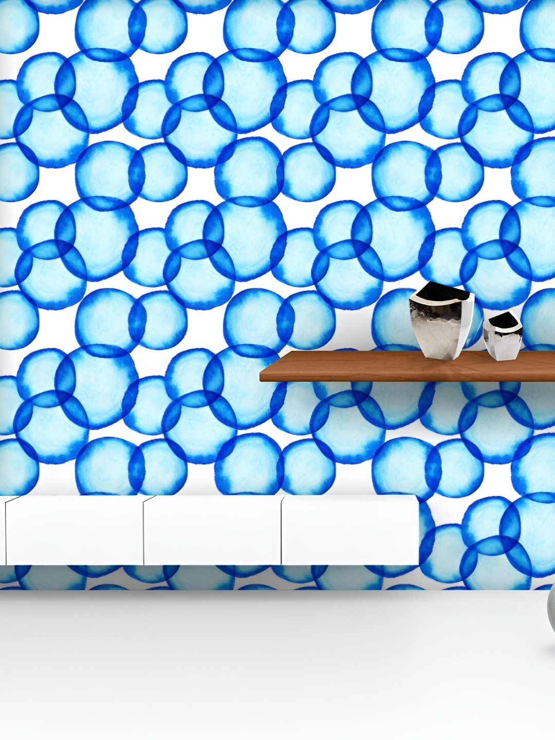 

ArtzFolio Printed UV-Resistant Anti-Bacterial Soap Bubbles Peel & Stick Wallpaper, Multi