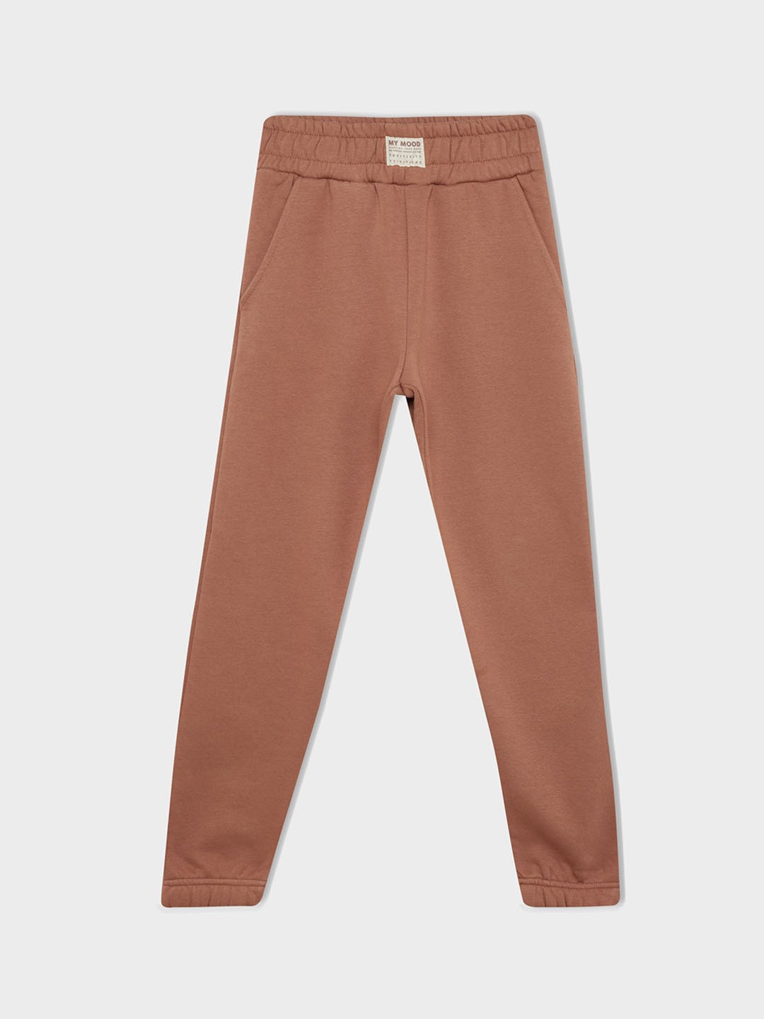 

DeFacto Girls Mid-Rise Trousers, Beige