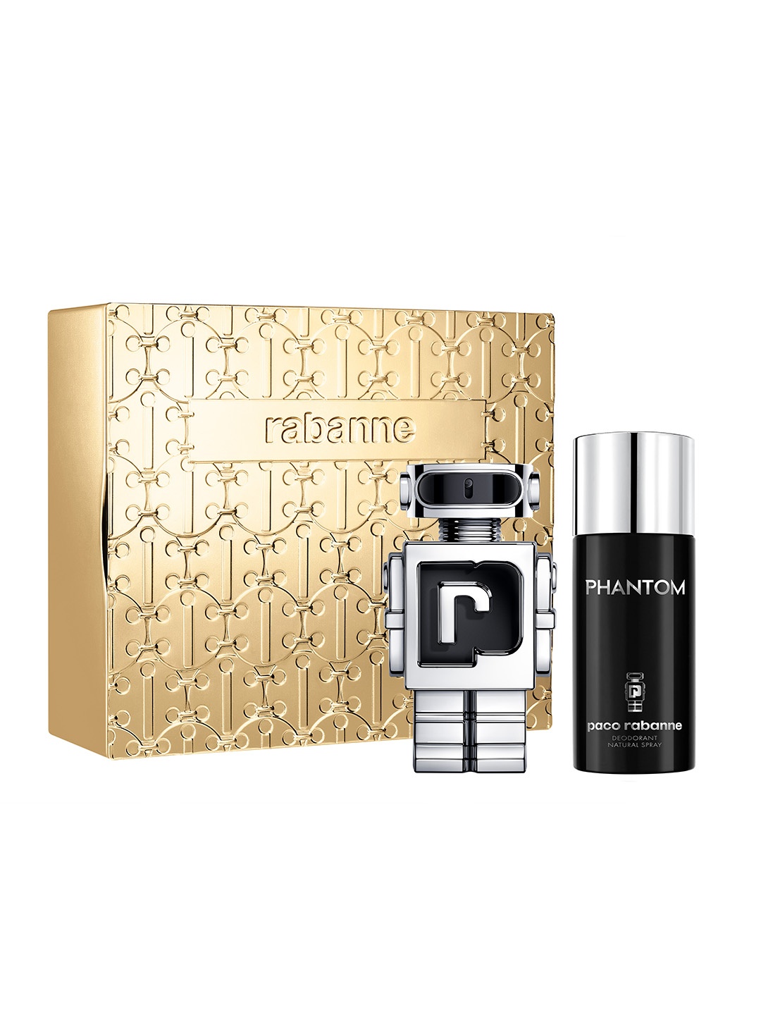 

Paco Rabanne Phantom Eau De Toilette 100ml & Deodorant 150ml Combo, Silver