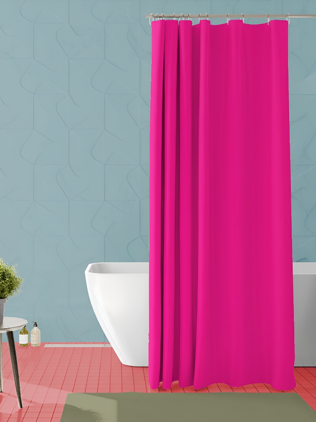 

ArtzFolio Pink Waterproof Shower Curtain