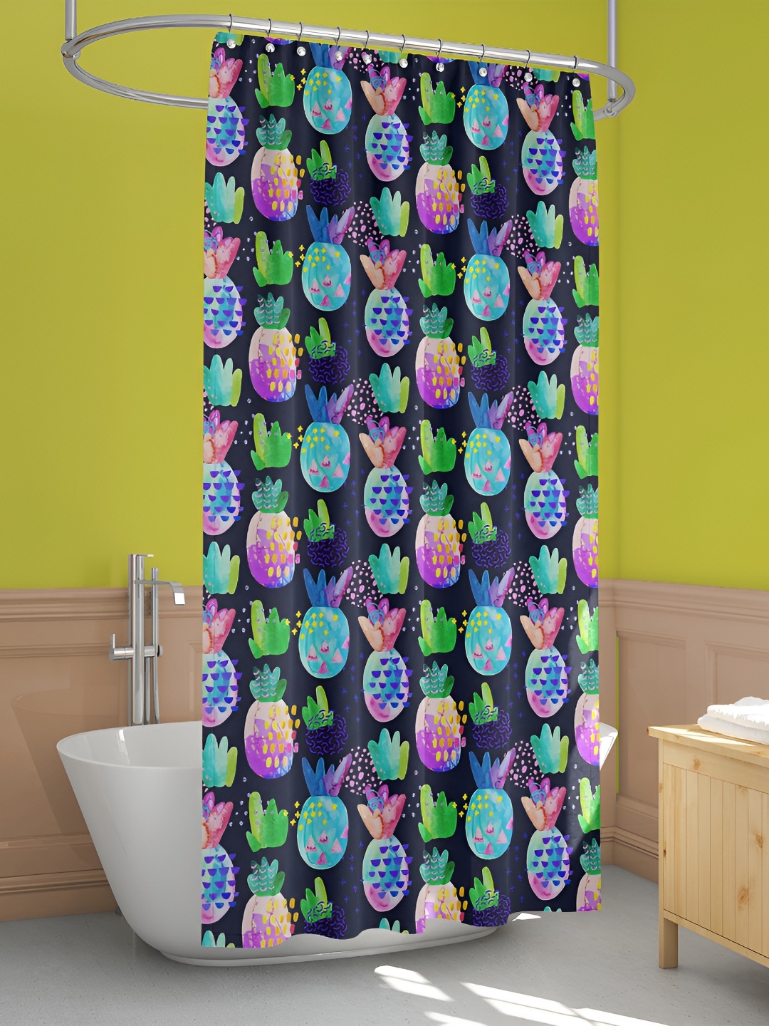 

ArtzFolio Single Piece Waterproof Polyester Shower Curtain, Multi