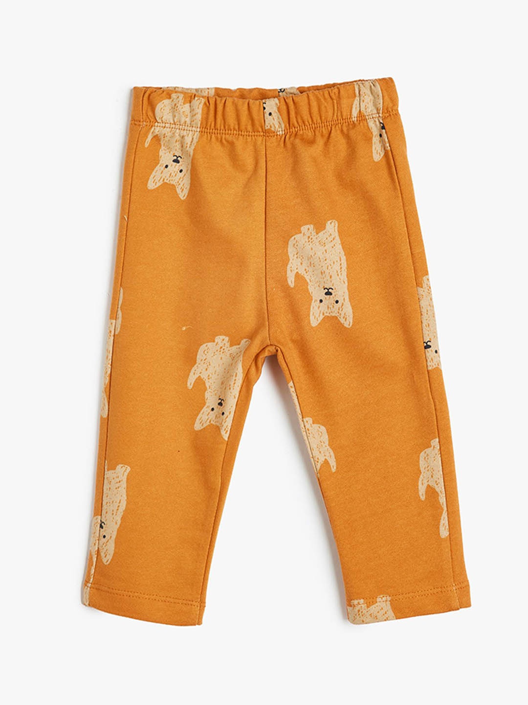 

Koton Infant Boys Animal Printed Pure Cotton Track Pants, Orange