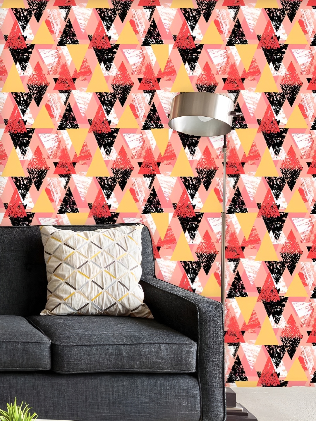 

ArtzFolio Printed UV-Resistant Anti-Bacterial Geometrical Behaviour Peel & Stick Wallpaper, Multi