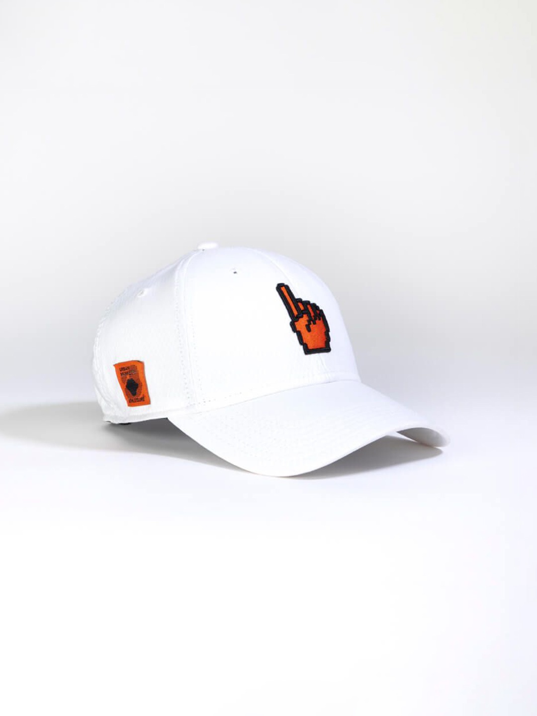 

Urban Monkey Unisex Embroidered Baseball Cap, White