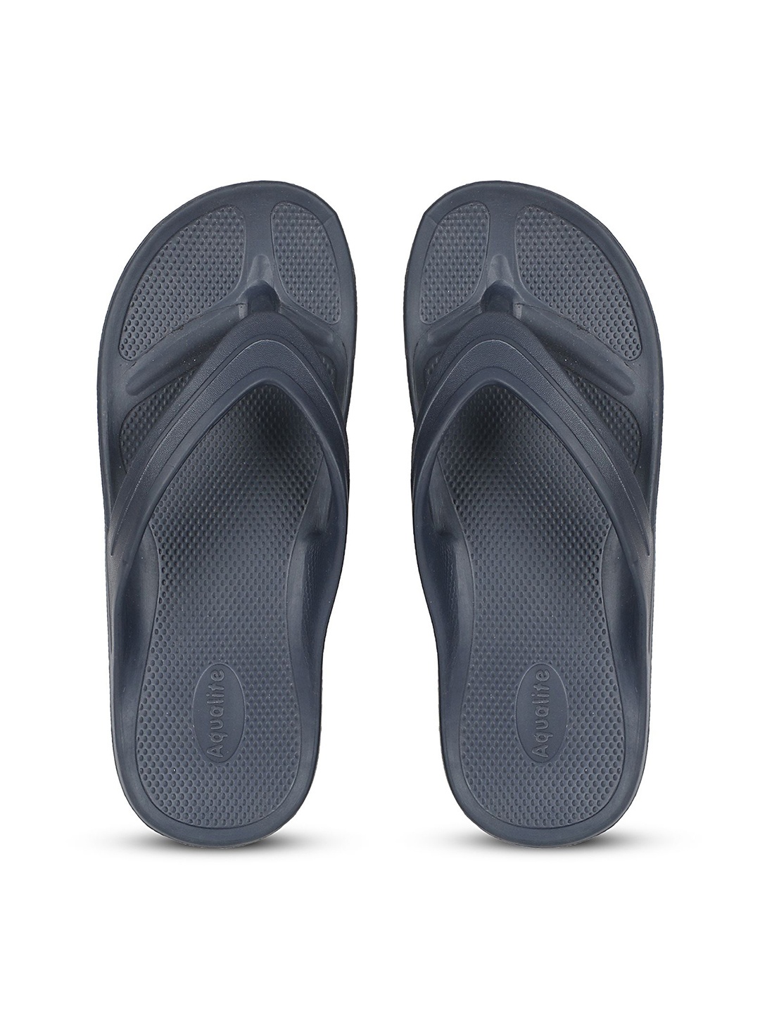 

Aqualite Men Rubber Thong Flip-Flops, Navy blue