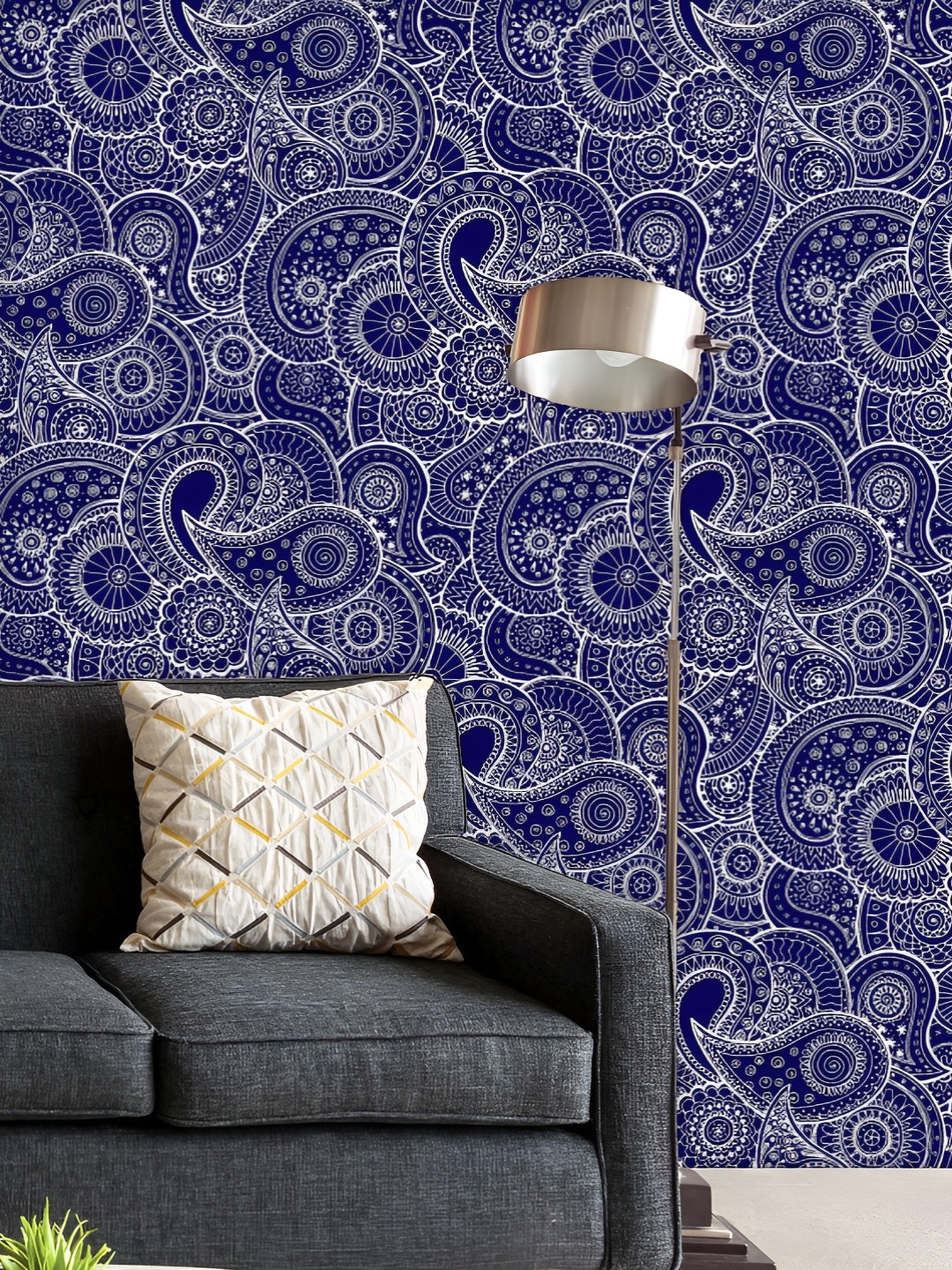 

ArtzFolio Printed UV-Resistant Anti-Bacterial Floral Retro Peel & Stick Wallpaper, Multi