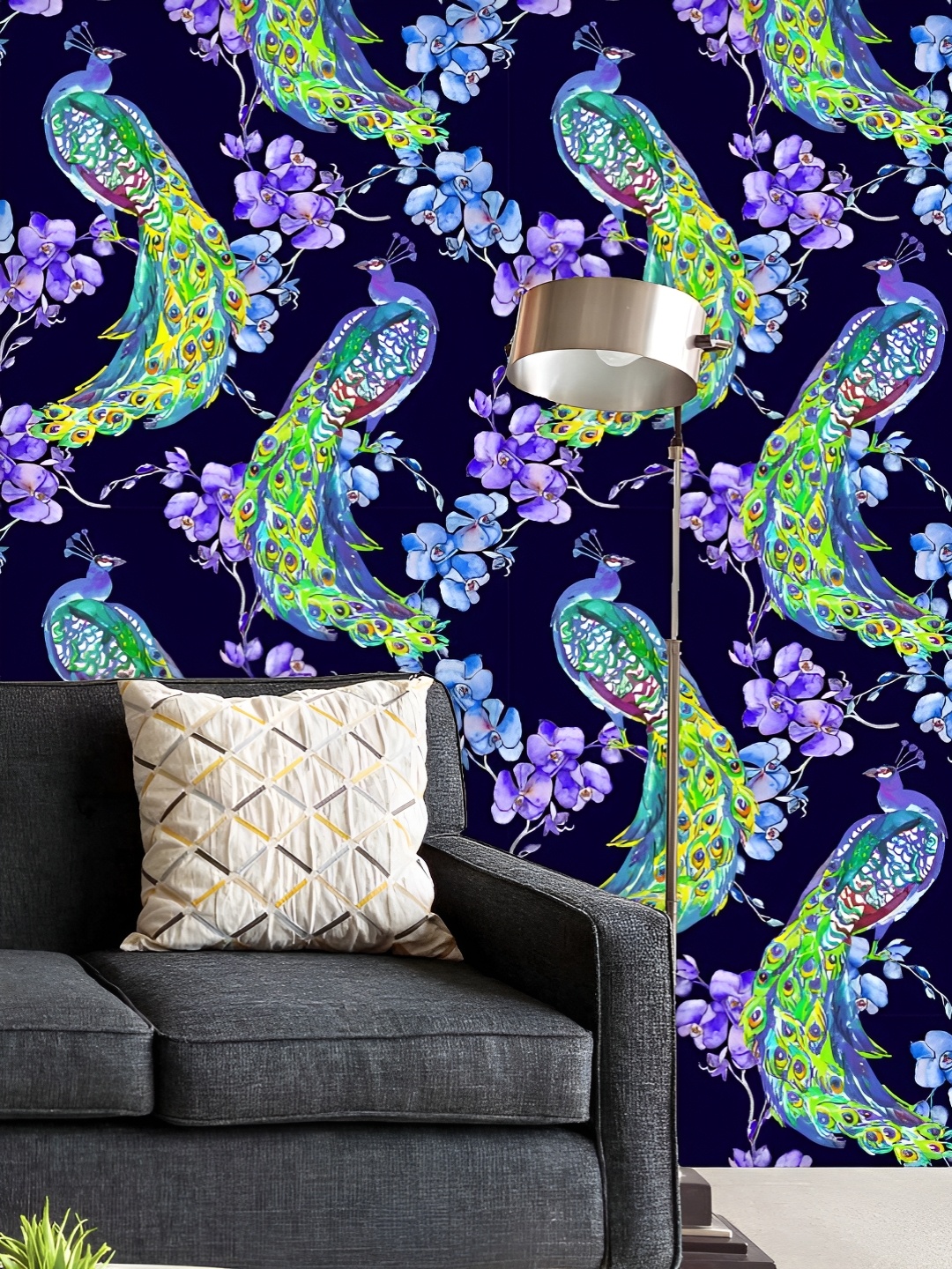 

ArtzFolio Printed UV-Resistant Anti-Bacterial Tropical Pattern Peel & Stick Wallpaper, Multi