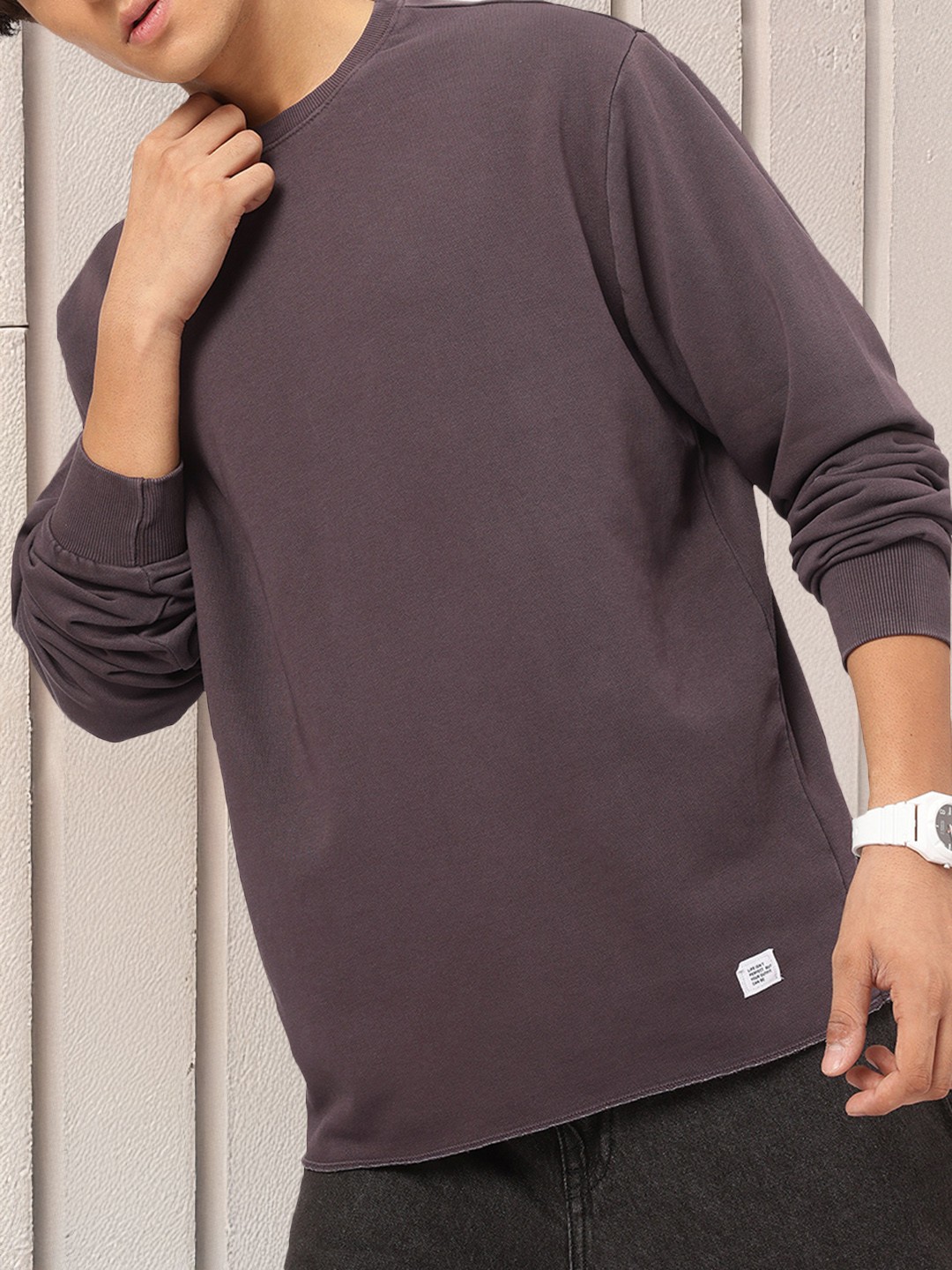 

Kook N Keech Mellow Mood Relaxed Fit Sweatshirt, Purple