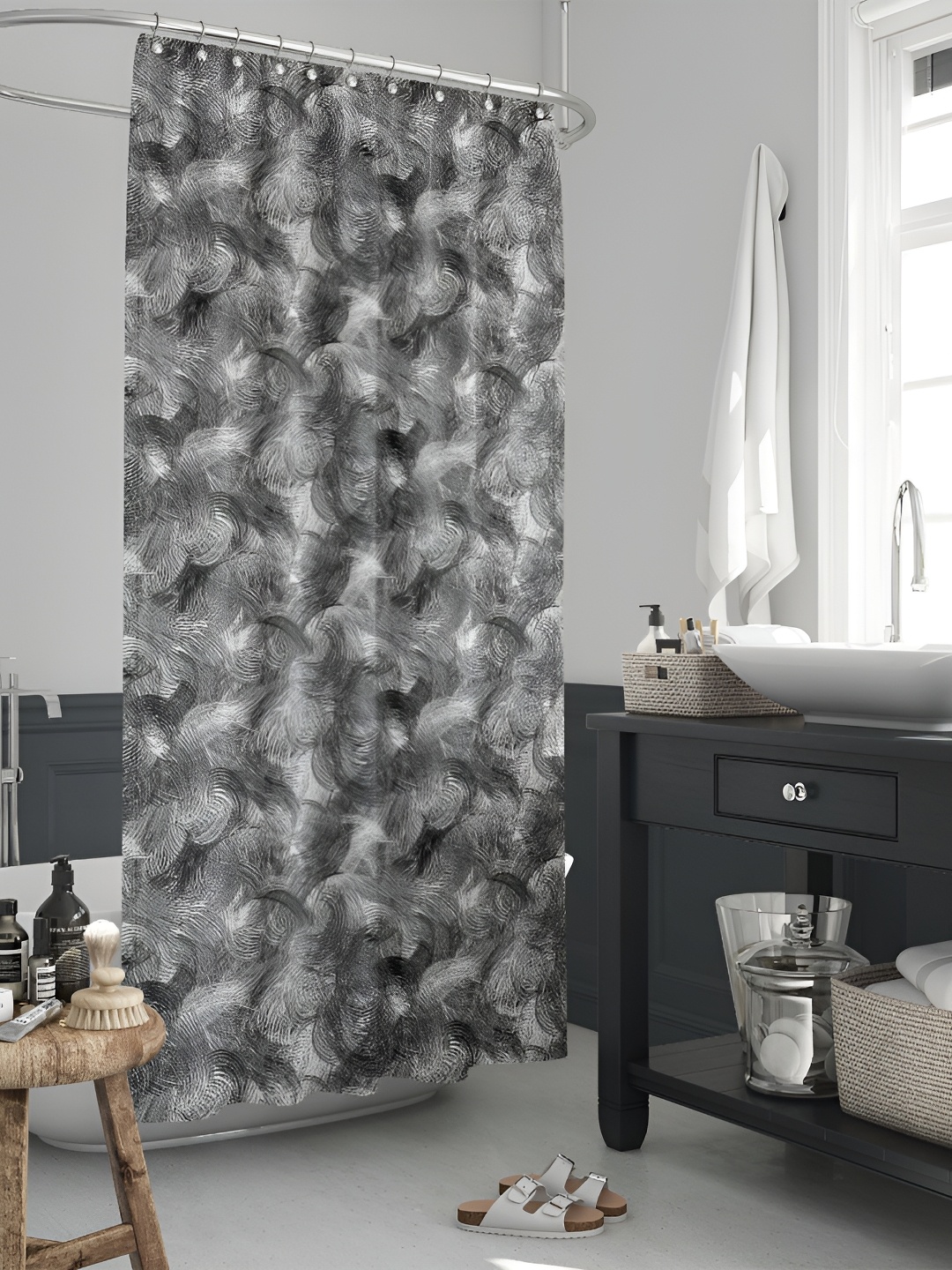 

ArtzFolio Single Piece Waterproof Polyester Shower Curtain, Multi