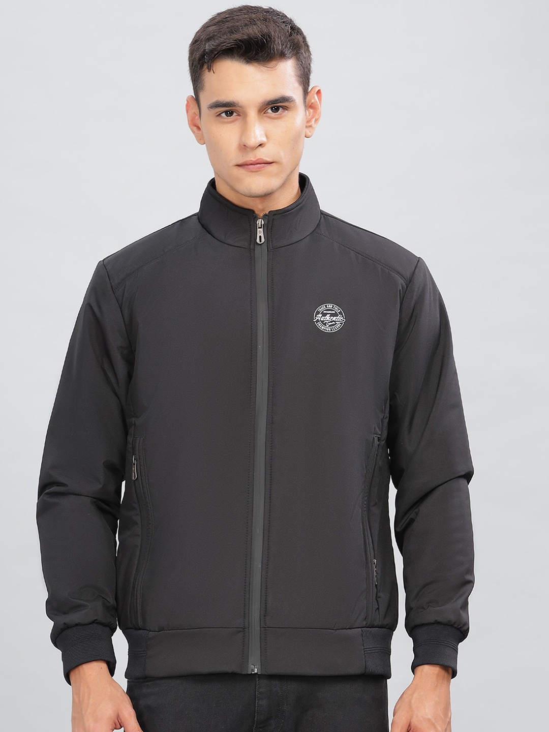 

Dollar Men Lightweight Bomber Jacket, Black
