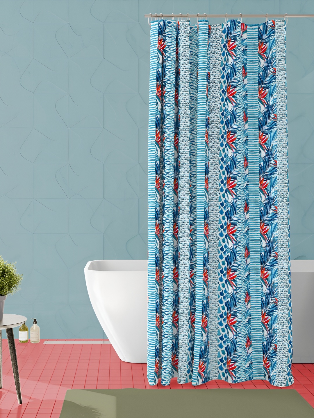

ArtzFolio Single Piece Waterproof Polyester Shower Curtain, Multi
