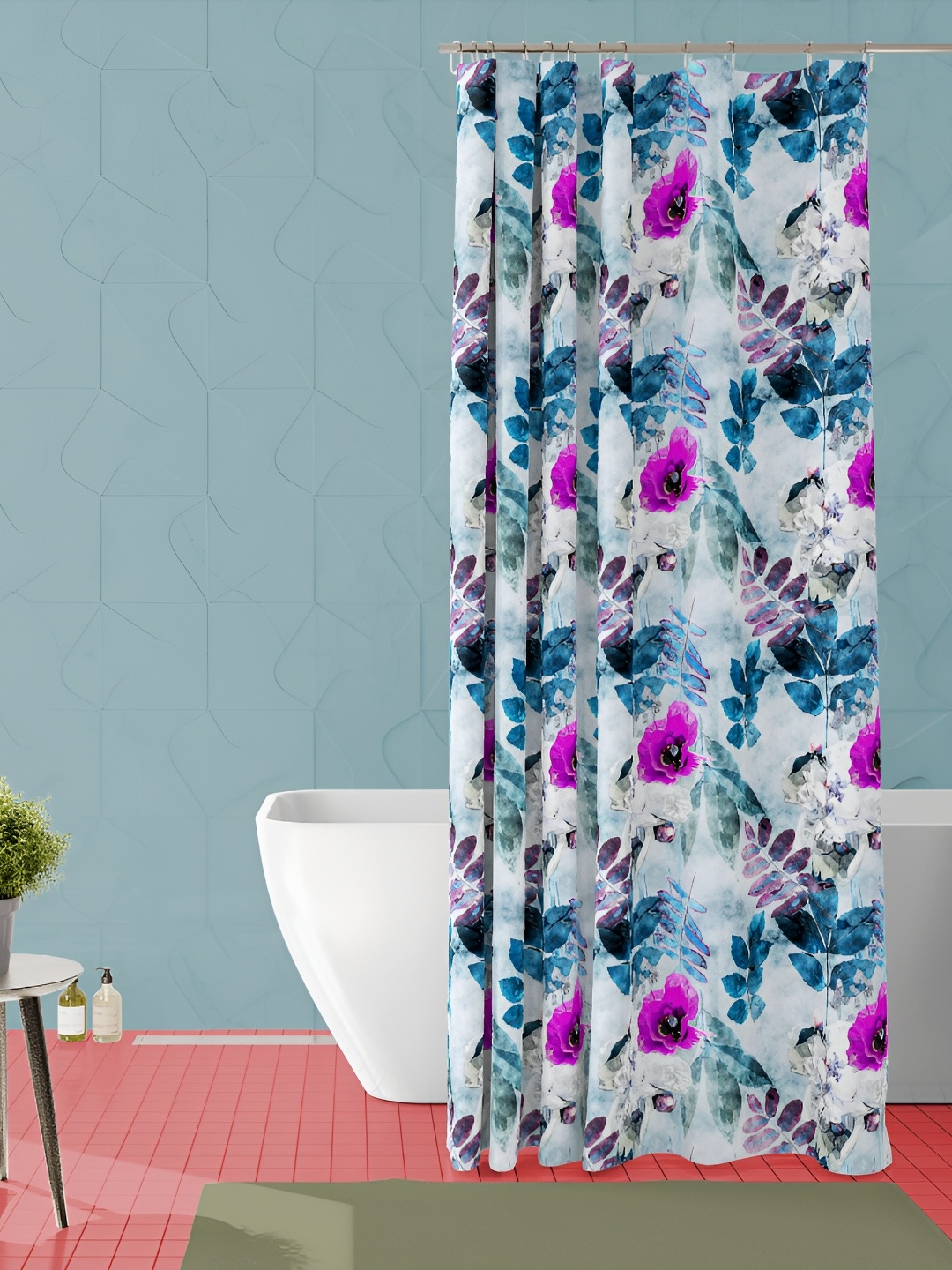 

ArtzFolio Single Piece Waterproof Polyester Shower Curtain, Multi