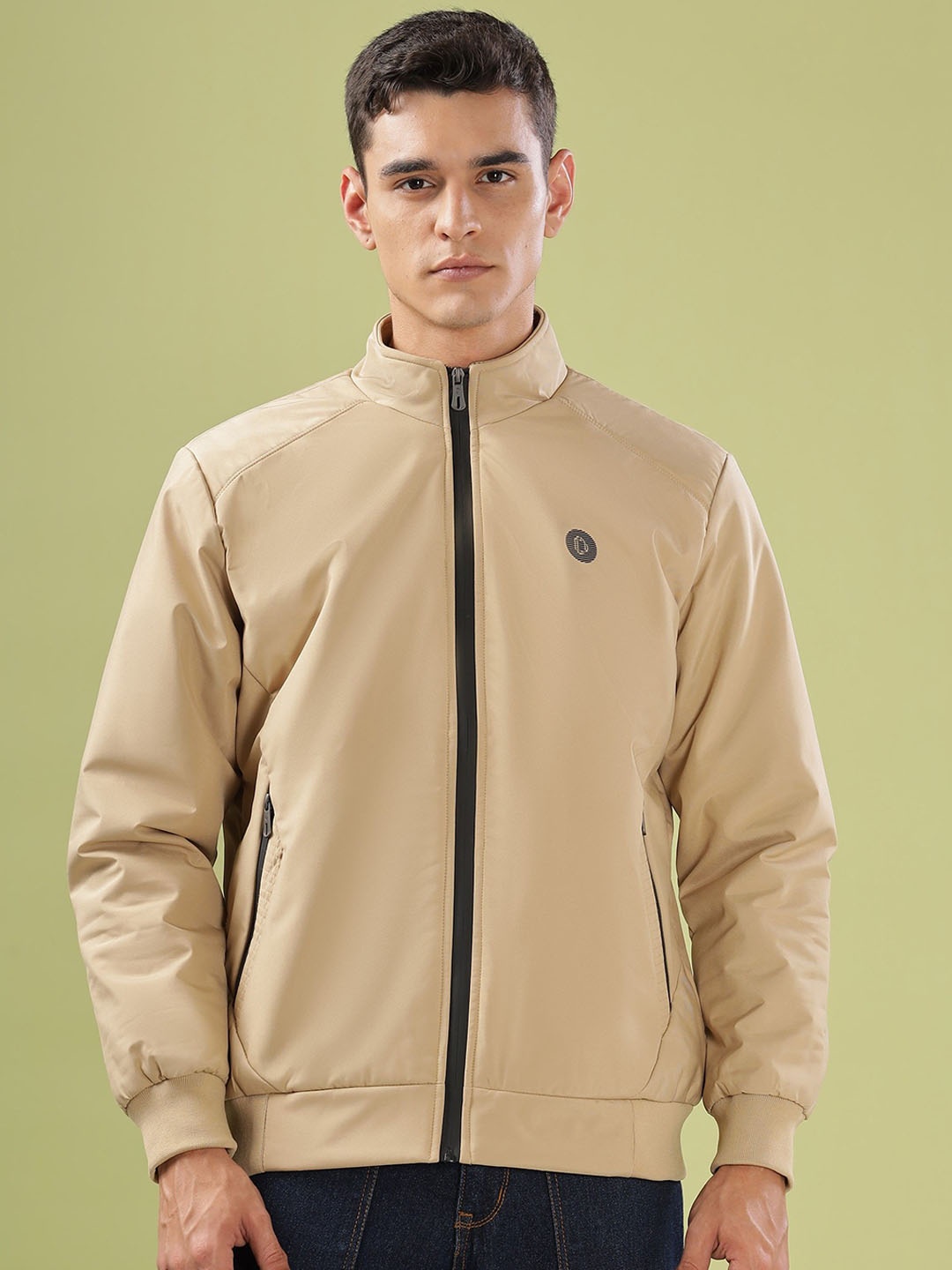 

Dollar Men Lightweight Bomber Jacket, Beige