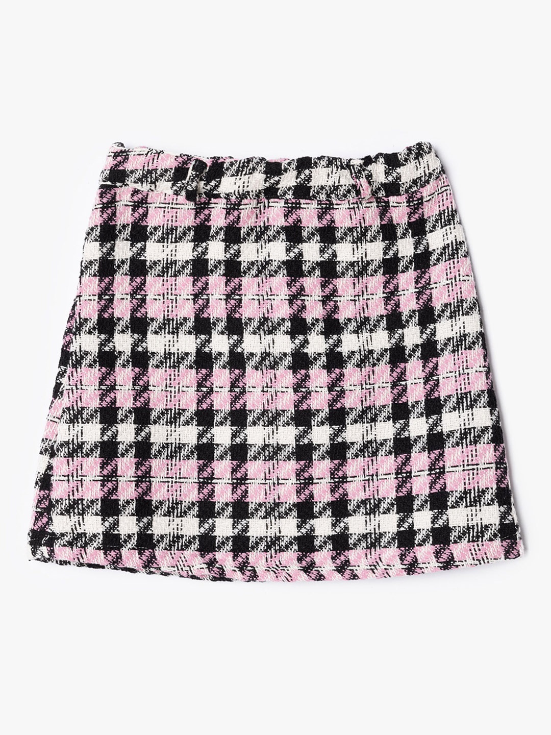 

Koton Girls Checked A-Line Mini Skirts, Pink