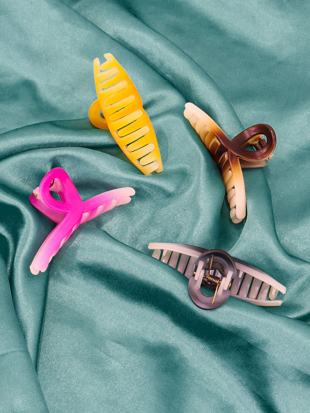 

FIMBUL Women Set of 4 Claw Clip, Pink