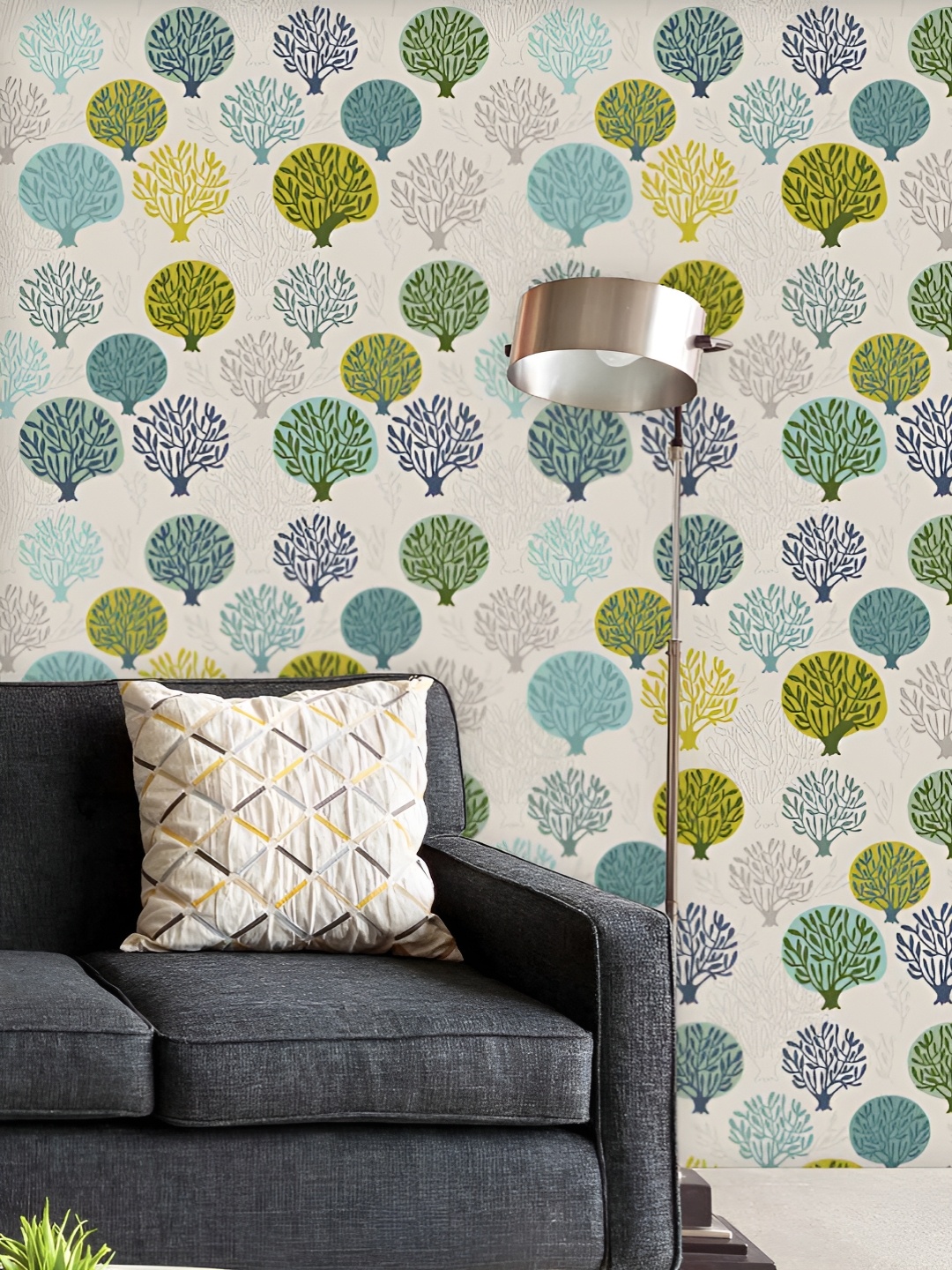 

ArtzFolio Printed UV-Resistant Anti-Bacterial Autumn Leaf Peel & Stick Wallpaper, Multi