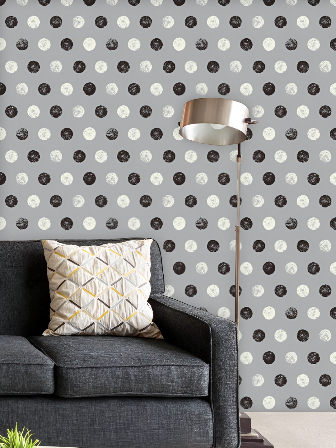 

ArtzFolio Printed UV-Resistant Anti-Bacterial Abstract Polka Dots Peel & Stick Wallpaper, Multi