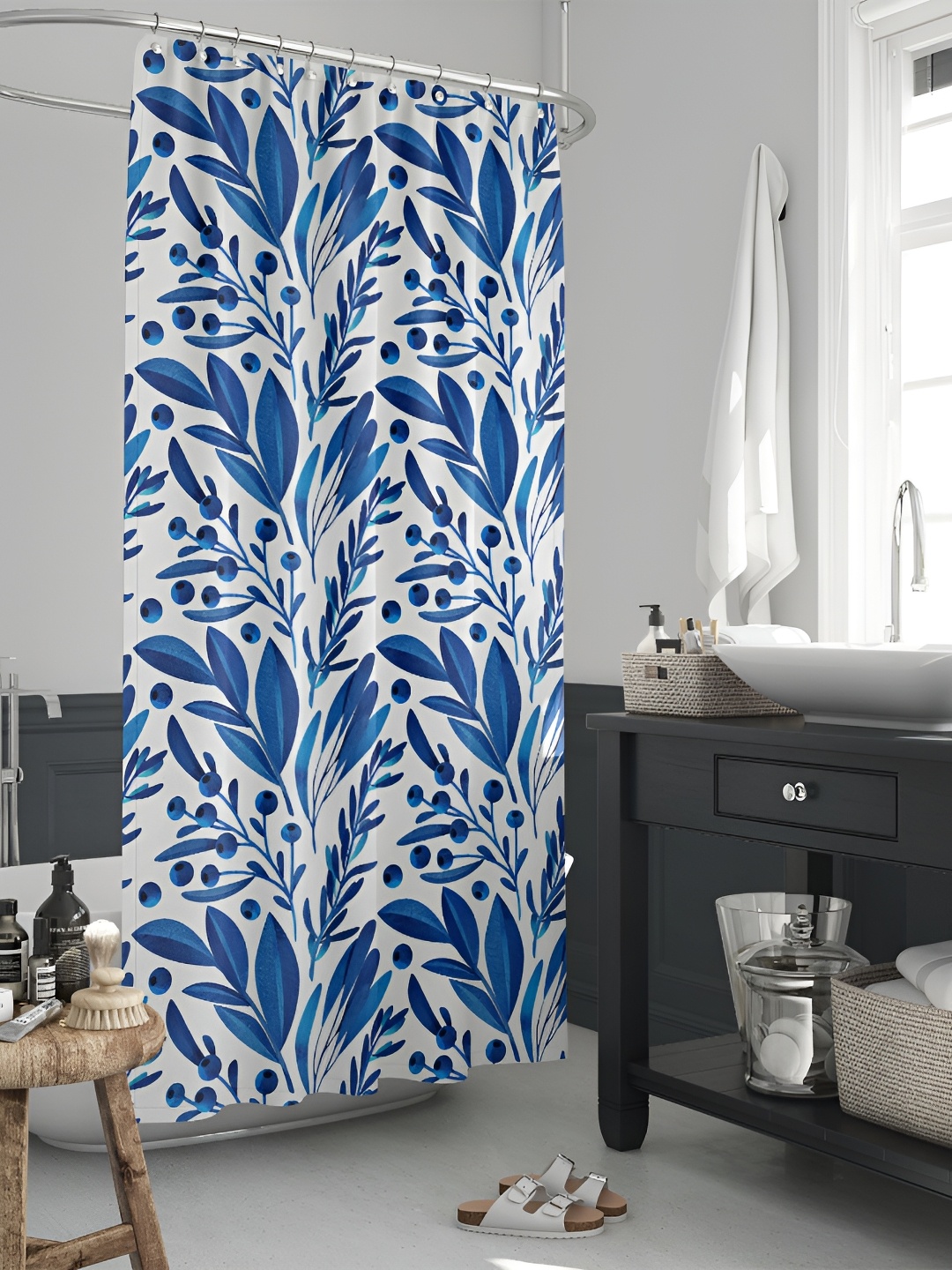 

ArtzFolio Single Piece Waterproof Polyester Shower Curtain, Multi