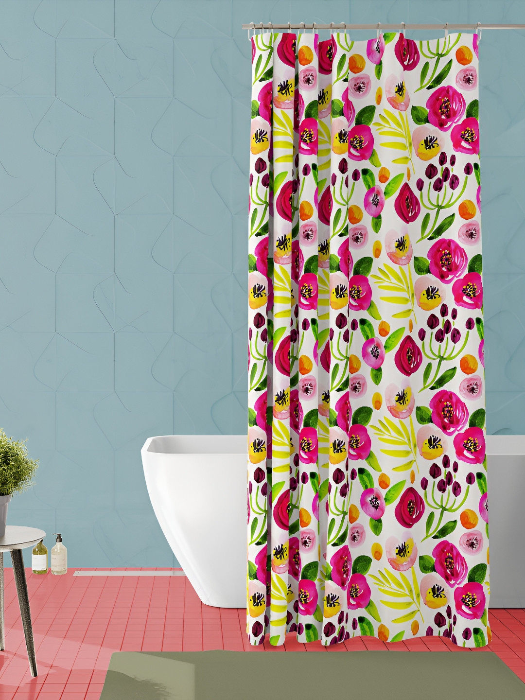 

ArtzFolio Single Piece Waterproof Polyester Shower Curtain, Multi