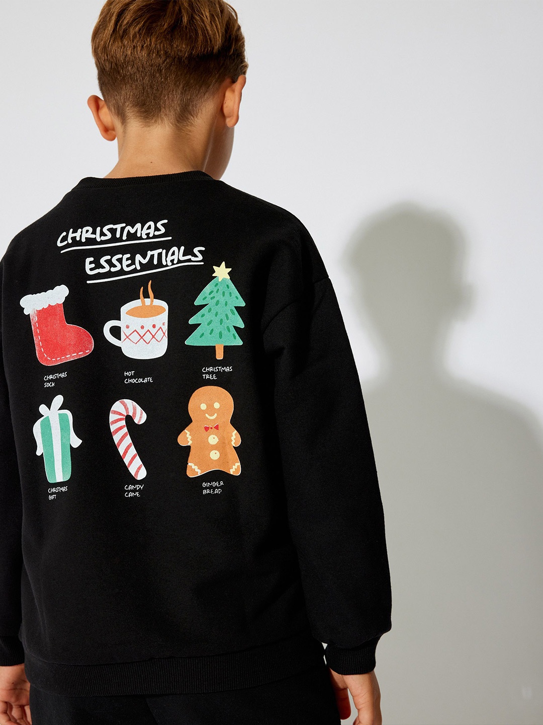 

Koton Boys Graphic Printed Long Sleeves Sweatshirt, Black