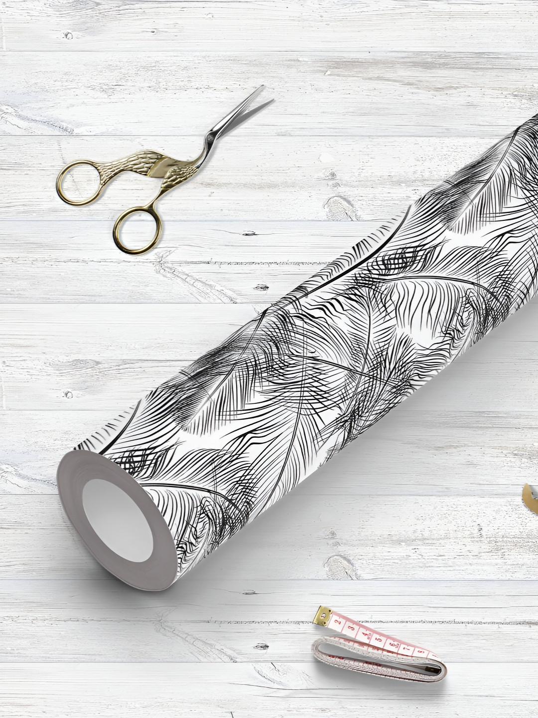 

ArtzFolio Printed UV-Resistant Anti-Bacterial Feathers Peel & Stick Wallpaper, Multi