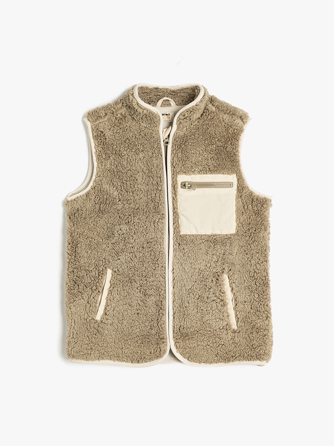 

Koton Boys Sleeveless Jacket, Beige
